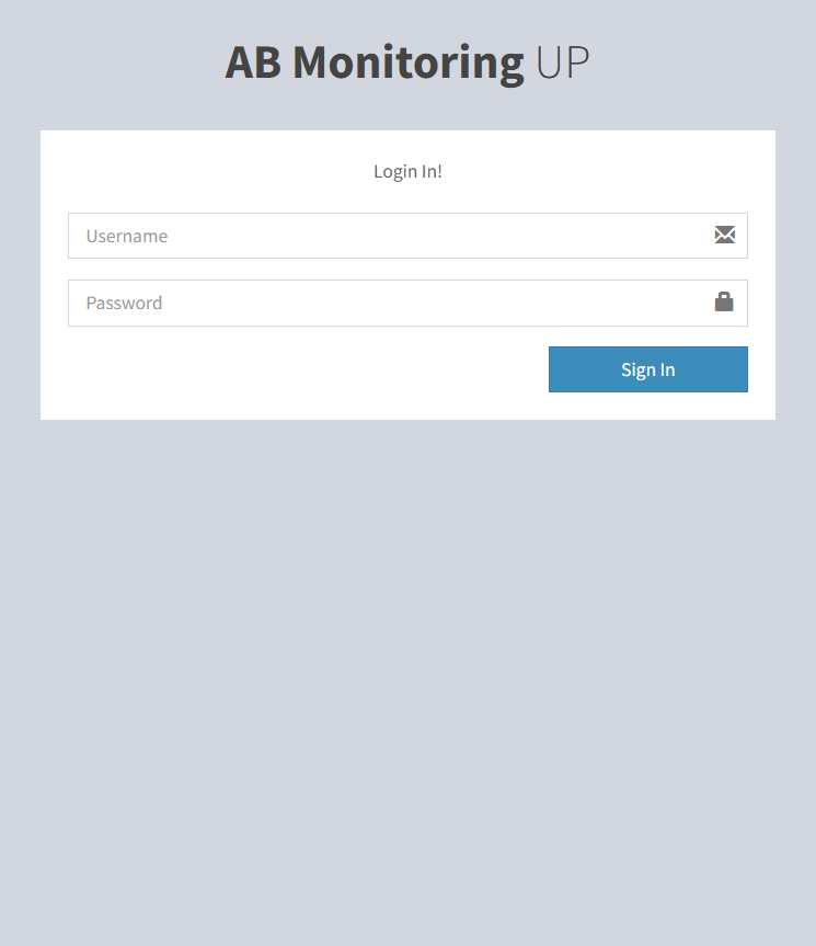 AB Monitoring UP login portal